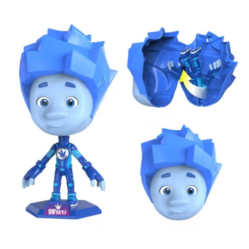 Cartoon The Fixies Simka Nolik Digit Tom-Thomas Fire Papus Action Figures Joint Movable Doll Screw Family Collectible Toys Gifts