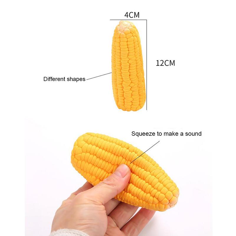 Latex Corn Shape Puppy Dogs Toy  Squeak Toys Pet Supplies Training Playing Chewing Dog Toys For Small Dogs Pet Toys