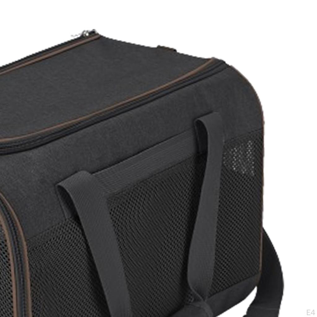 Cat Carrier Bag Airline Approved Ventilated Zipper Closure Small Dog Carrying Handbag