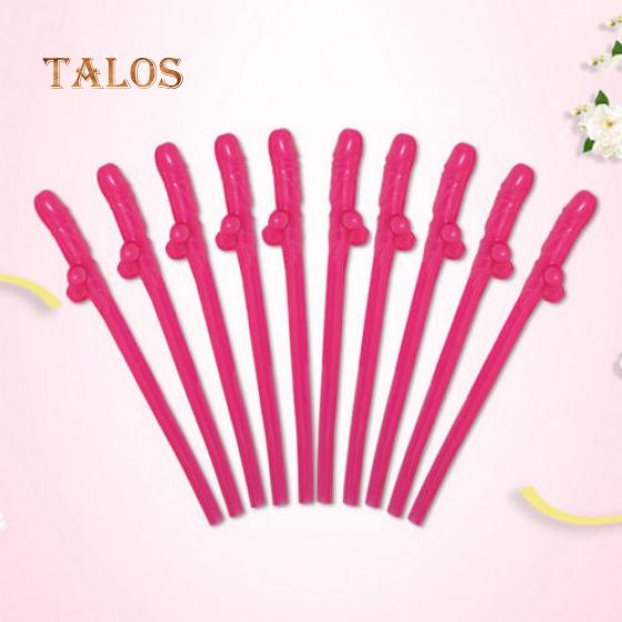 10Pcs/Set Penis Drinking Straws Hens Night Bachelorette Party Favors Decors Decoration