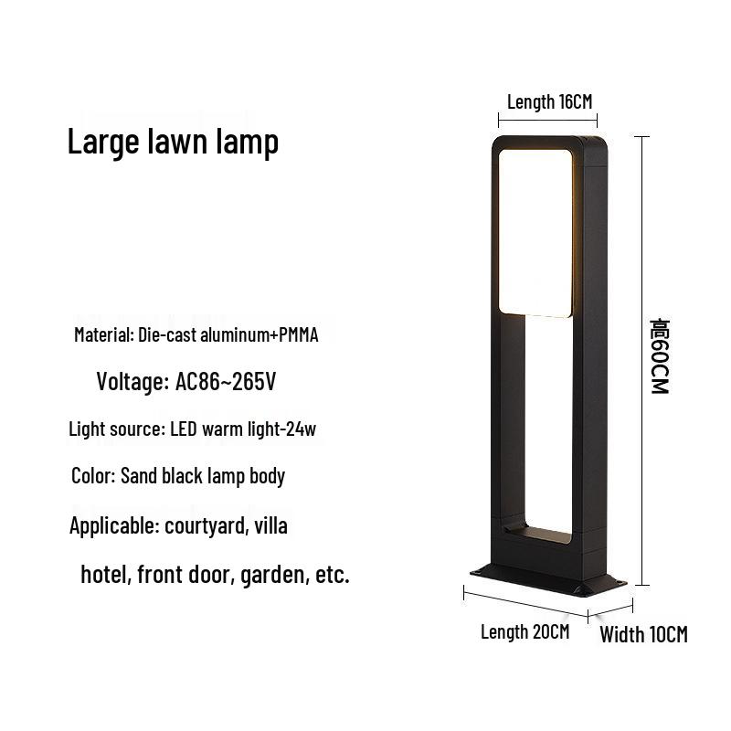 Minimalist LED Garden Lights for Parks and Pathways