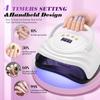 380W UV LED Lamp For Nails 81LEDS Nail Drying Lamp Fast Dry Nail Gel Polish Lamp With LCD Screen Auto Sensor Nail Equipment