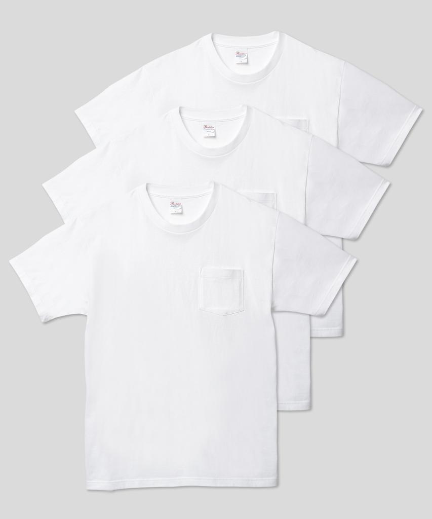 Peulinteuseuta [3Pack] 17-Count Basic Pocket Plain Short Sleeve T-Shirt
