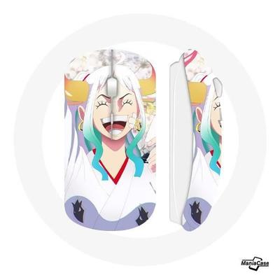 Kabellose Maus - MANIACASE - Yamato One Piece Manga - WLAN-USB-Stick enthalten - Kompatibel mit Mac und PC - Weiß