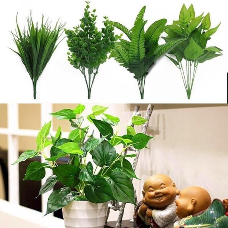 Artificial Leaves Branches Simulation Green Plant Home Decoration