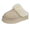 Fashion New Fashion Fluffy Platform Slippers for Women 2024 Winter Plush Warm Cotton Shoes Woman Comfort Non Slip Unisex Home Slippers
