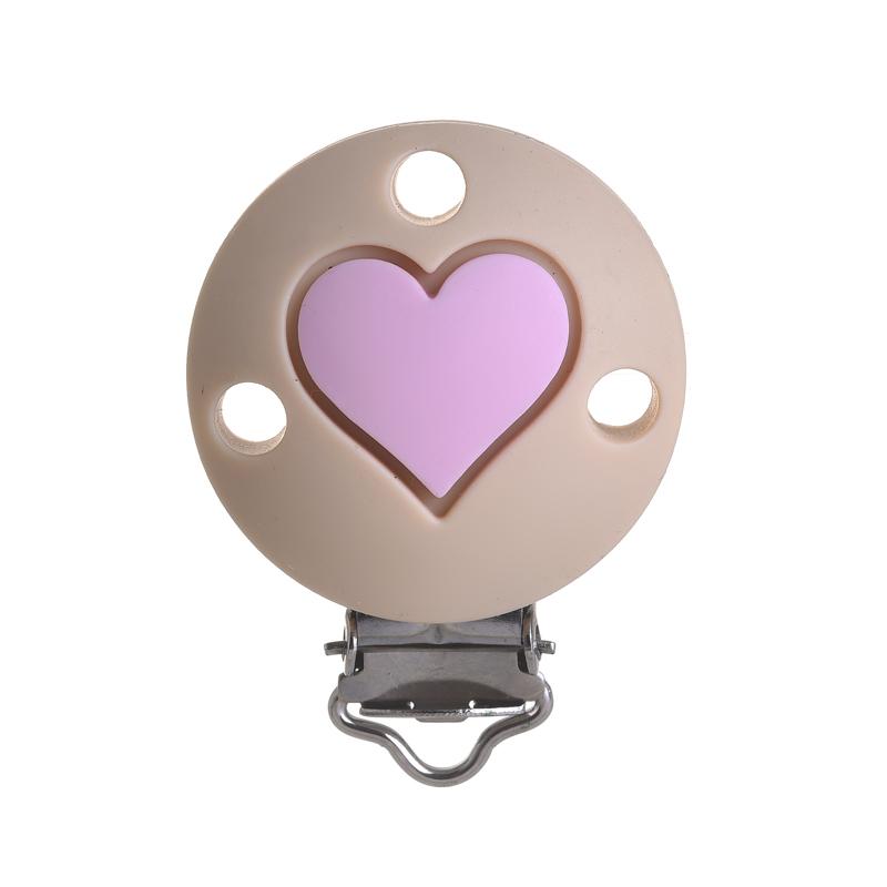 3Pcs Baby Pacifier Clip Soother Teether Round Shape Silicone Holder Nipple Clip DIY Baby Teething Chain Accessories BPA Free