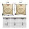 Bonjour Faux Grain Sack Square Pillowcase Polyester Linen Velvet Printed Zip Decor Room Cushion Cover 45x45