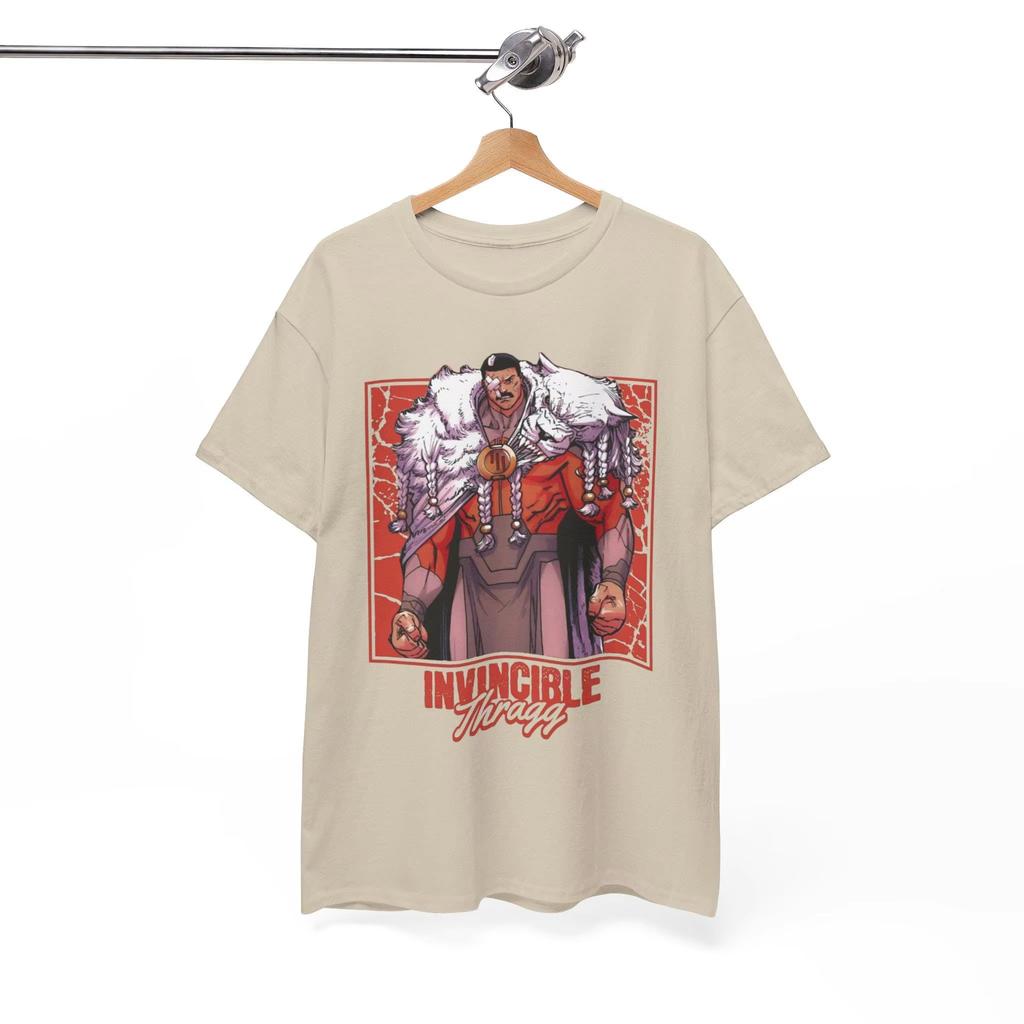 Grand Regent Thragg Grafik Baumwolle Unisex Shirt Sommer Vintage Y2k Herrenmode Oversize Rundhals T-Shirt
