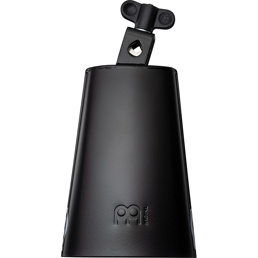 MEINL Percussion SL675-BK Cowbell, Black Powder Coated Steel, 6 3/4" (Official Japanese Product)