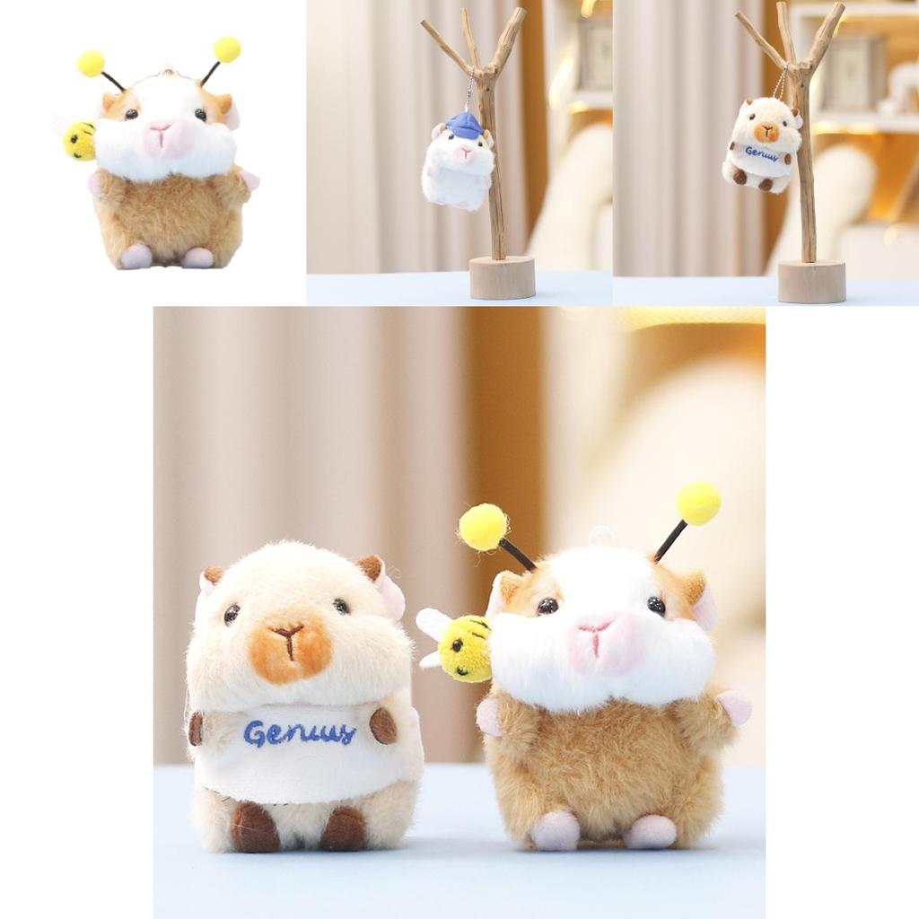 Cute Plush Guinea Pig Stuffed Animal Toy Adorable Doll Keychain Bag Charm Gift