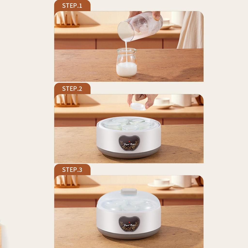 Automatic Yogurt Machine Natto Maker Constant Temp Control Homemade Yogurt Maker Compact Greek Yogurt Maker DIY Yogurt Tools