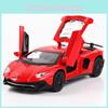 Izsmalcināts 1/32 metāla Lamborghini Aventador Lp740 automašīnas modelis ar skaņu un gaismām