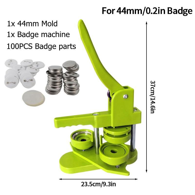 

32/44/58MM Железный станок для изготовления значков DIY Pin Button Maker Multi-Size-100Pcs Button Parts Complete Set DIY Button Press Badges