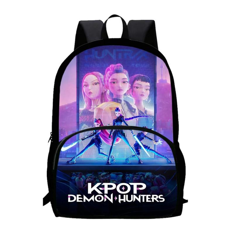 K-Pop Inspired Demon Hunter Themed Large Capacity Backpack School Travel Unisex Oxford Fabric Daypack