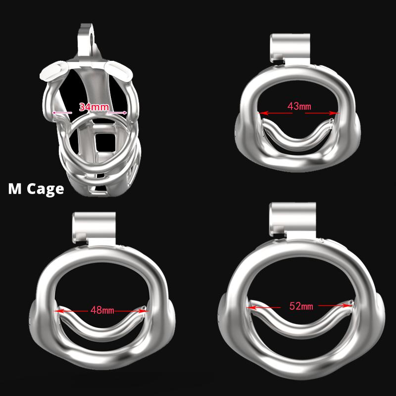 T Extreme Bondage Stainless Steel Male Cock Cage Trumpet Penis Chastity Device Removable Inner Tube Adult Sex Toys
