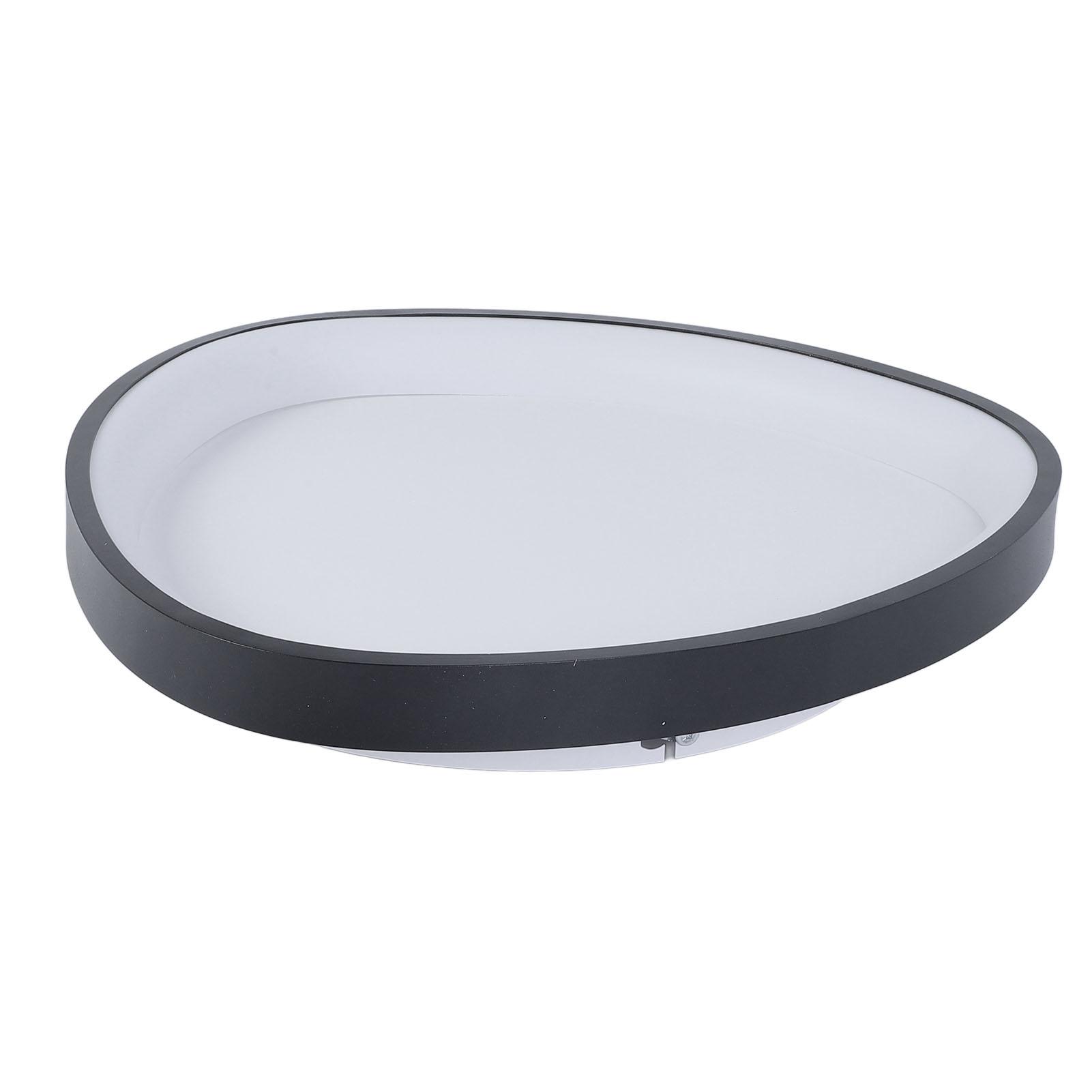 Flush Mount LED Ceiling Light Minimalist 3 Color Temperature Dimmable APP Control Oval   LED Ceiling Light Fixture for Kitchen Bedroom