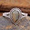Labradorite Ring, Natural Gemstone, 925 Sterling Silver Jewelry, Silver Charm Ring, Gifts For Her