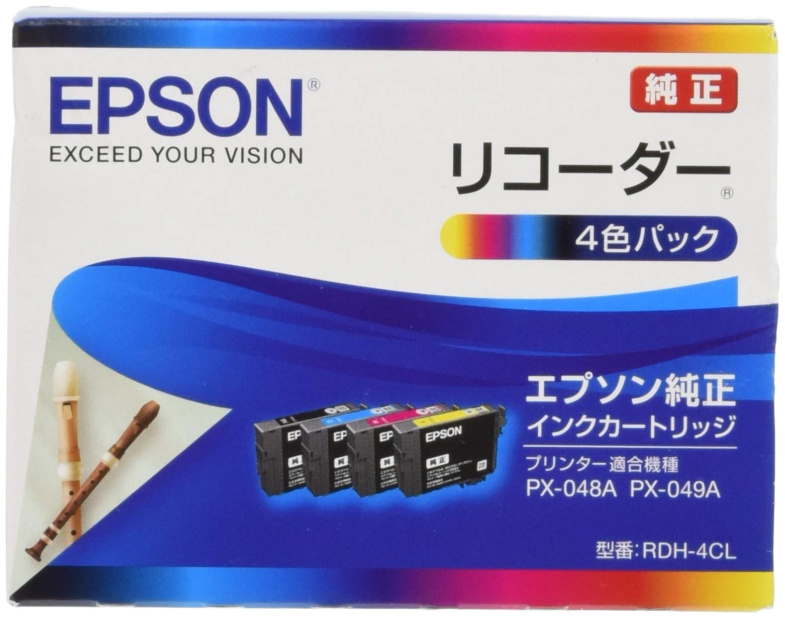 

Epson genuine ink cartridge recorder 4 color pack RDH-4CL