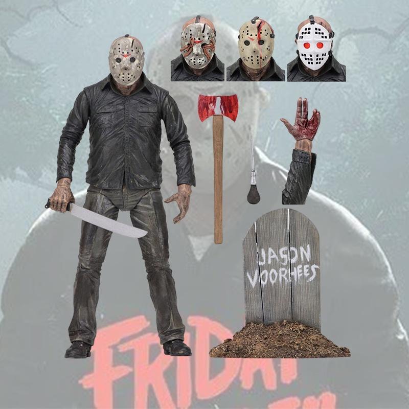 Neca Vineri 13 Ediție Deluxe Figurină de Acțiune Jason Model 7" PVC Horror Colecționabilă