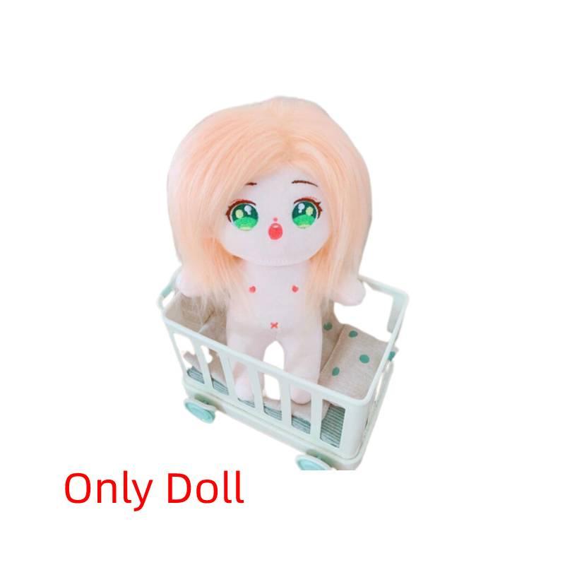 Cute 20cm Plush Cotton Doll With Long And Wavy Hair Toy14738