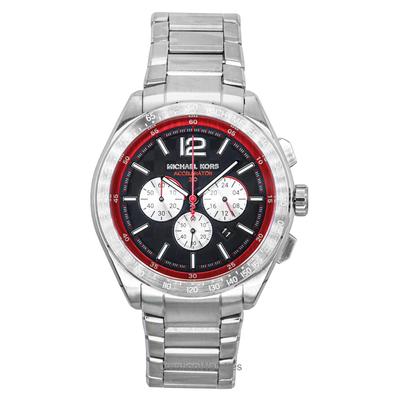 Oversized Accelerator 2.0 Chronograph Stainless Steel Black Dial Quartz MK9176 Men's Watch