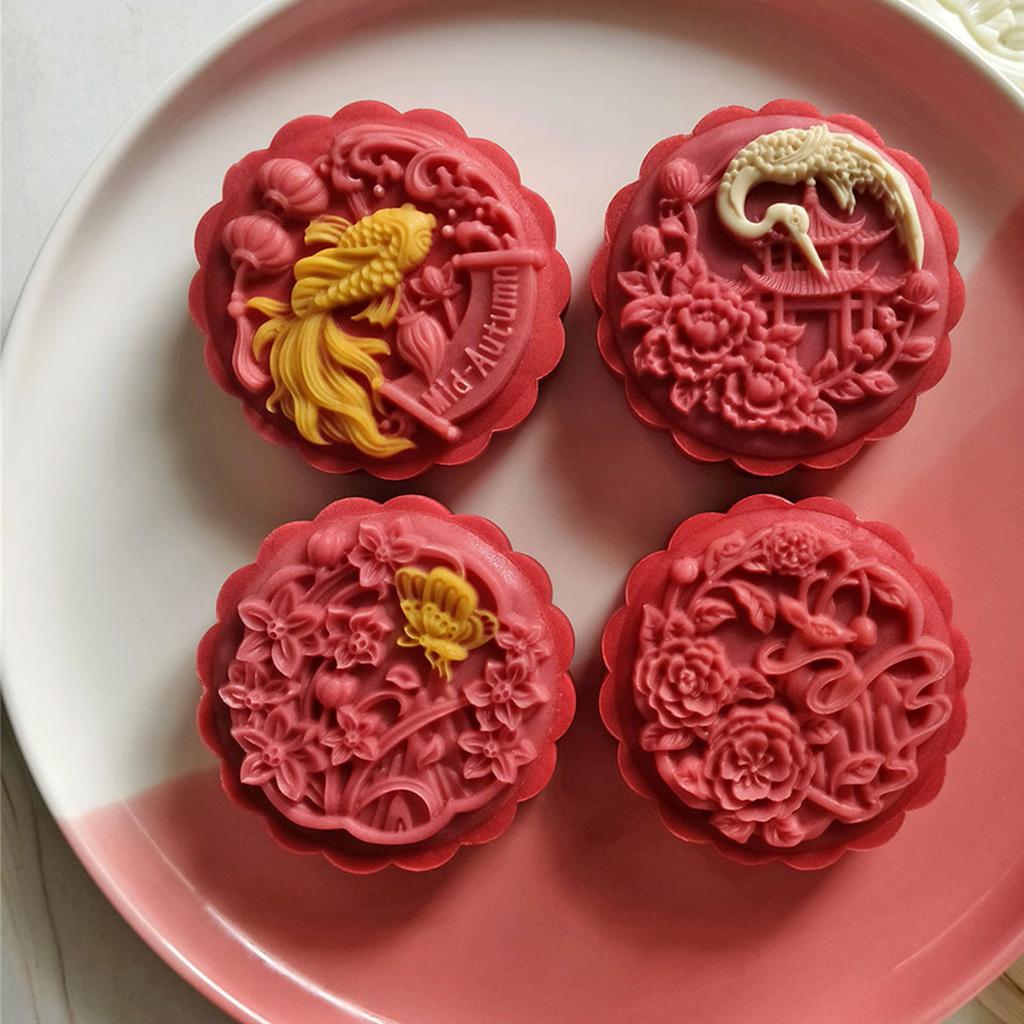 50g Multifuntional Dessert Molds Pastries Molds Flower Shape Dessert Decorating Tool Baking Molds for Baking Lover