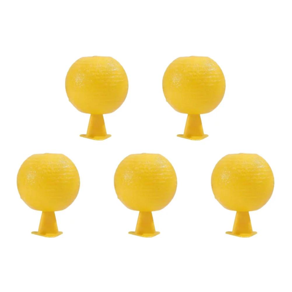 1-5Pcs Fly Trap Ball Fruit Fly Catcher Mosquito Collector Insect Trap Yellow Sticky Bug Traps Non-Toxic Glue Stick Pest Control