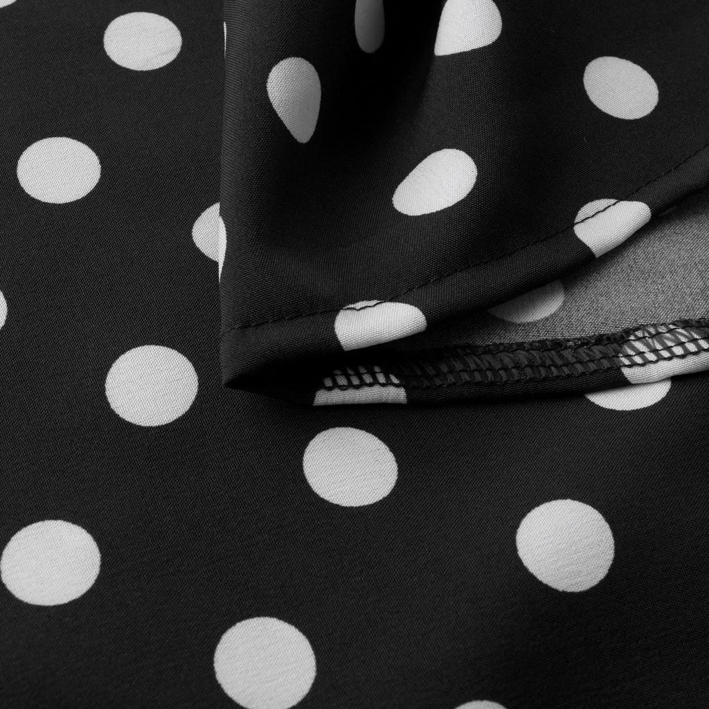 Fashion Women  Short Sleeve Beach Polka Dot Bandage Long Maxi Dress