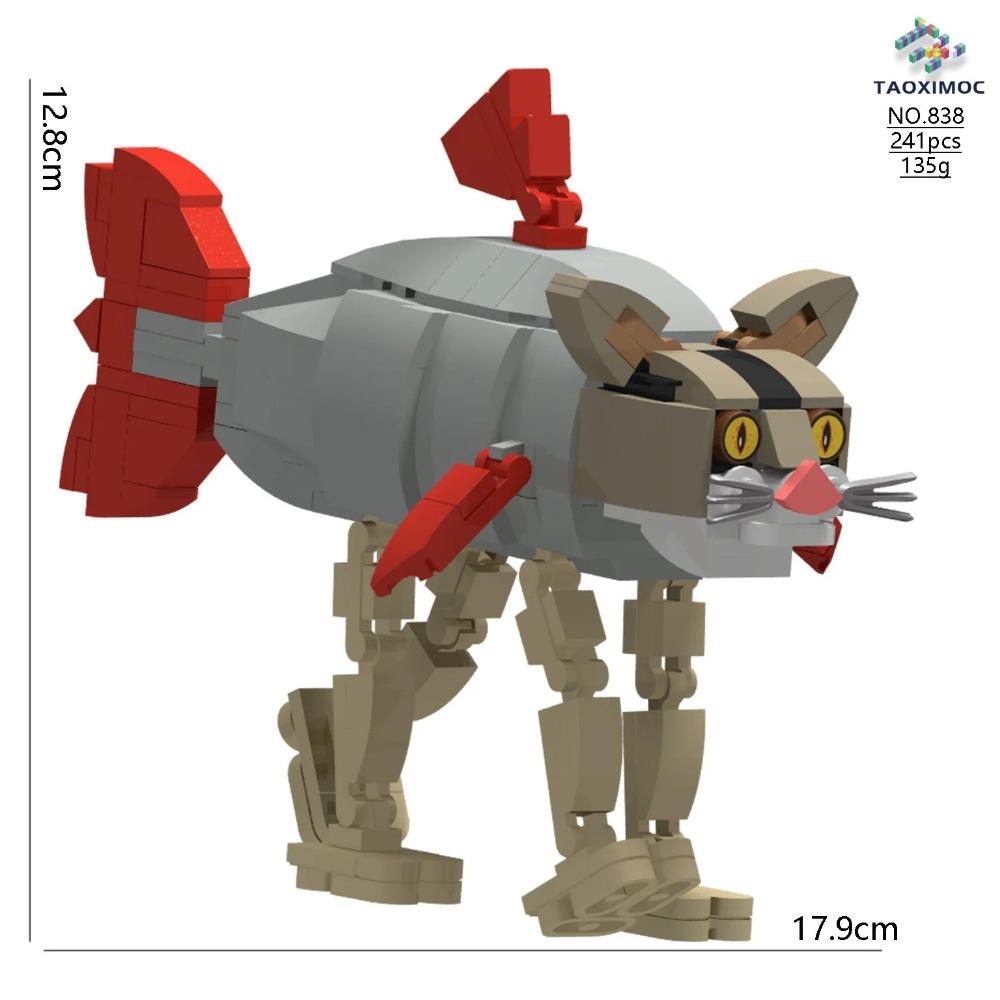 2025 Cartoon Italian Brainrot Animals Tung Tung Tung Sahur Building Blocks Model Desk Ornament Tralalelo Tralala Bricks Toy Gift