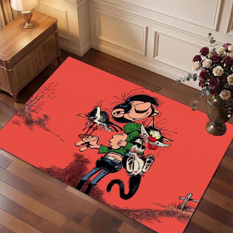 Gaston Lagaffe Rug Soft Thick Non Slip Floor Carpet for Bedroom Living Room Home Decor