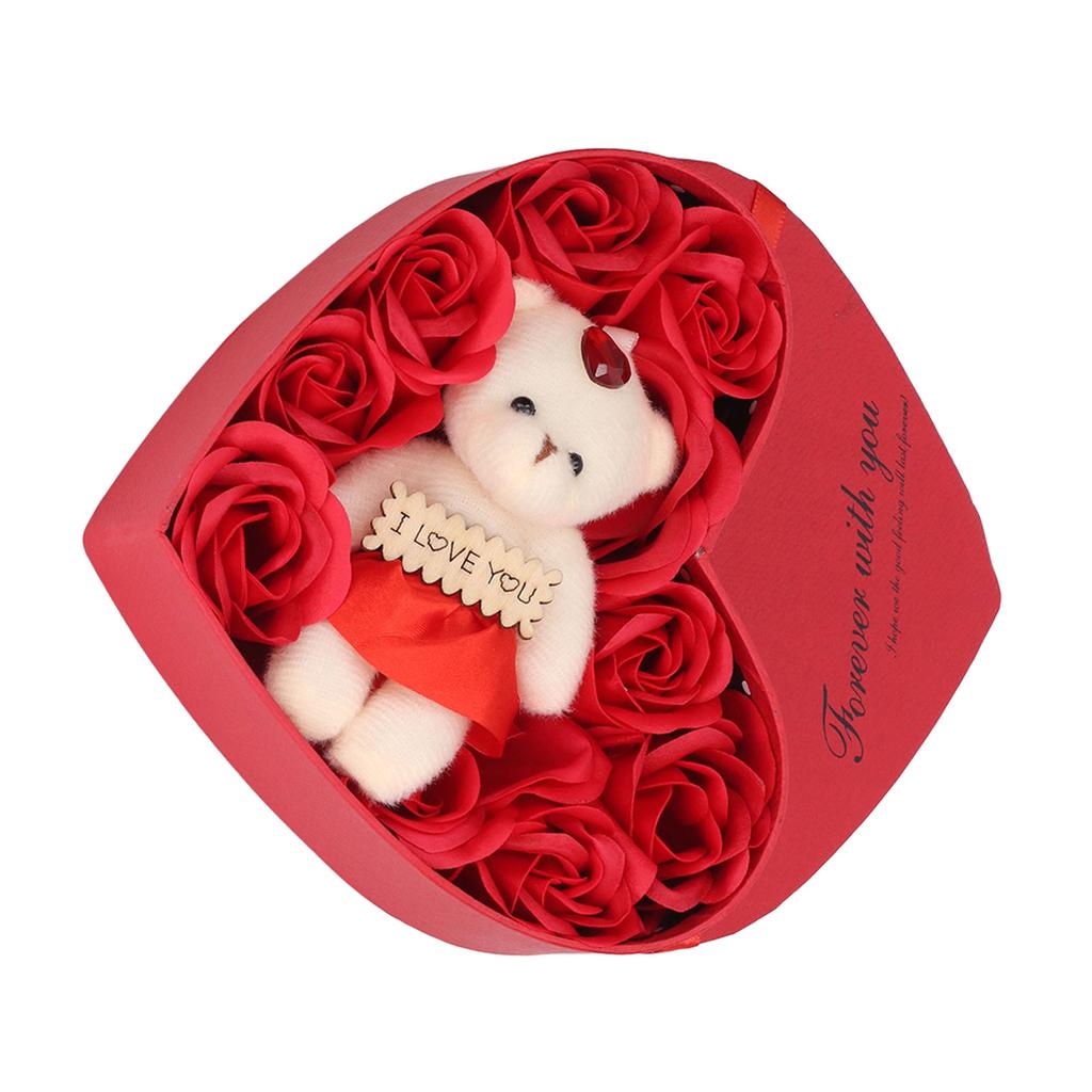 Soap Rose Gift Box Heartshaped Home Decorations Fast Colours Romantic Soft Bath Flower Soap