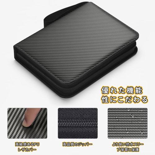 9-Pocket Card File, Holds 900 Cards, Pack of 50, Waterproof and Wear-Resistant PVC Cover, Portable Zipper Organizer, Ideal for Storing Various Game Ca