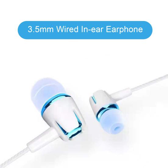 Sport Earbud with Microphone Anti-interference Noise Reduction Stereo Surround Heavy Bass Music Player Stable Signal 3.5mm Wired In-ear Earphone Phone