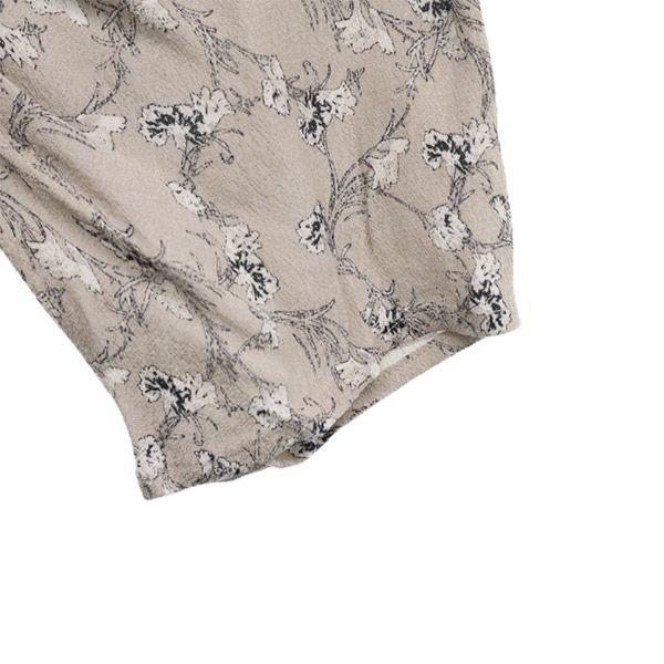 FRAY I.D Viscose Flower Print Five-quarter Sleeve One Piece FWFO221049 Women Used