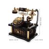 Telephone Music Box Retro Desk Phone For Home Office Bar Vintage Telephone Decor Old Fashioned Dial