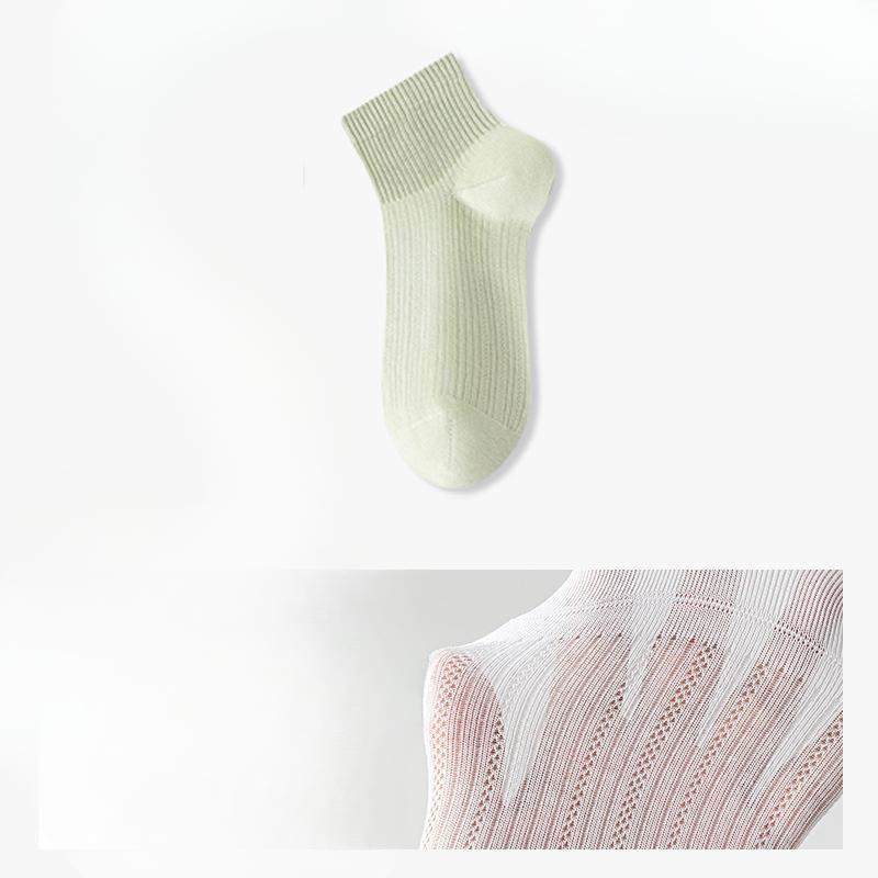 Șosete Dama Vară Tip Subțire Nou Antibacterian Deodorant Plasă Respirabilă Tub Scurt Bumbac