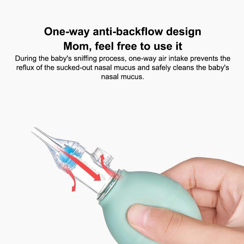 Soft Nasal Aspirator For Newborn Baby Toddler Anti-Back Flow Nose Sucker Prevent Nasal Congestion Vacuum Nose Cleaner