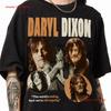 Daryl Dixon The Walking Dead Vintage T Shirt Retro Bootleg Vintage Washed Breathable Homme Graphic Fashion Streetwear
