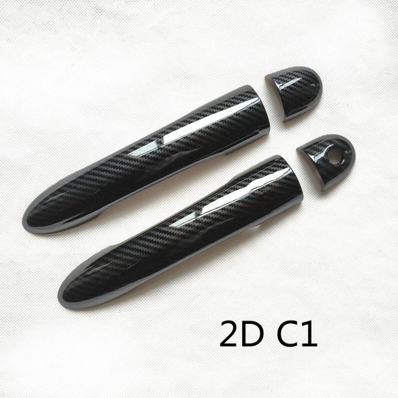 Door Handle Cover Trim Handles Covers for Renault Megane 2 Ii Mk2 Car Accessories Plastic Carbon