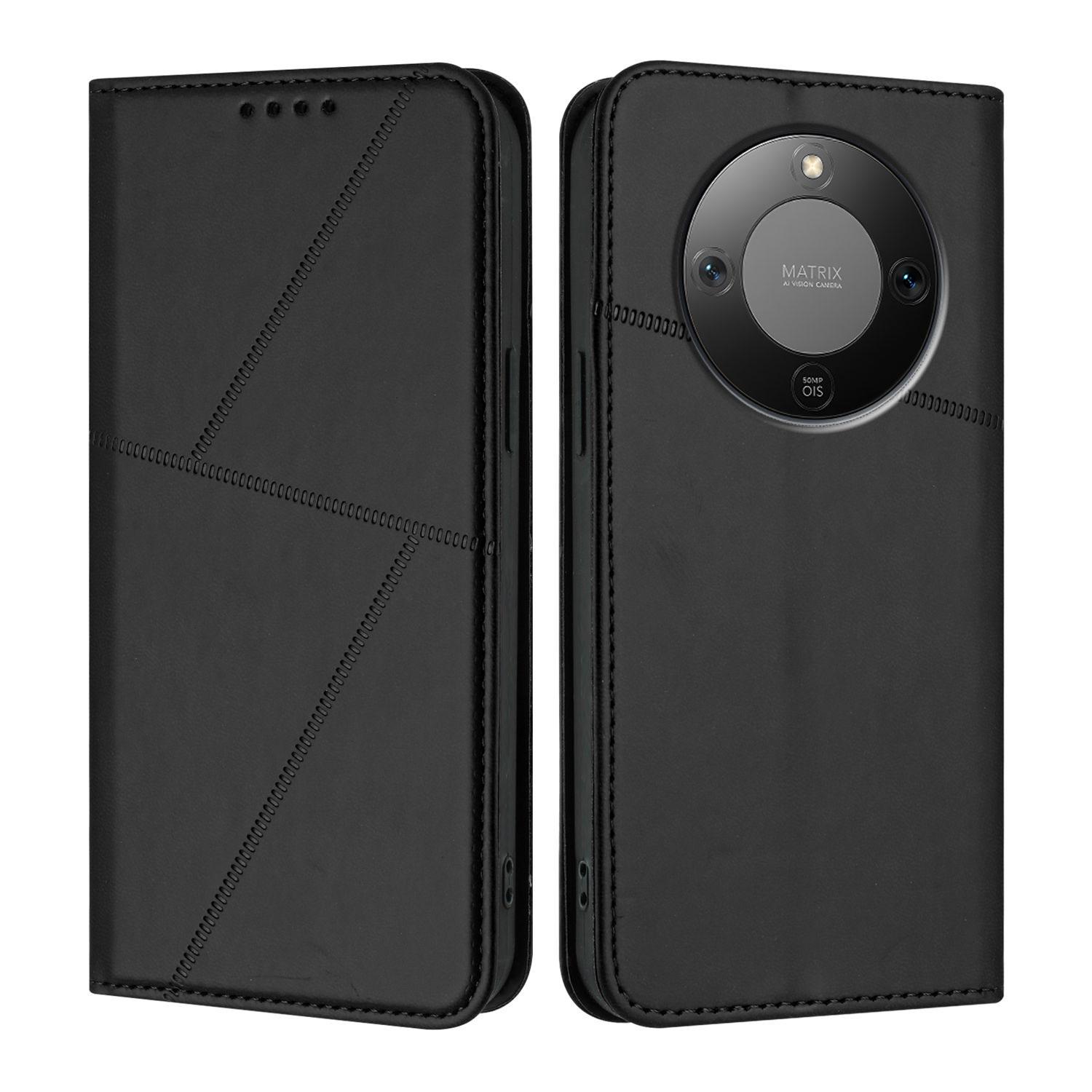 

For Honor Magic8 Lite 5G/X9d 5G/X70 5G Wallet Case Magnetic Closure Leather Flip Phone Cover with Stand