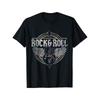 Unisex Rock & Roll Guitar Wings Music T-Shirt - Wings Graphic, Casual Round Neck Tee for Concerts, Parties & Casual Attire - Machine Washable Music