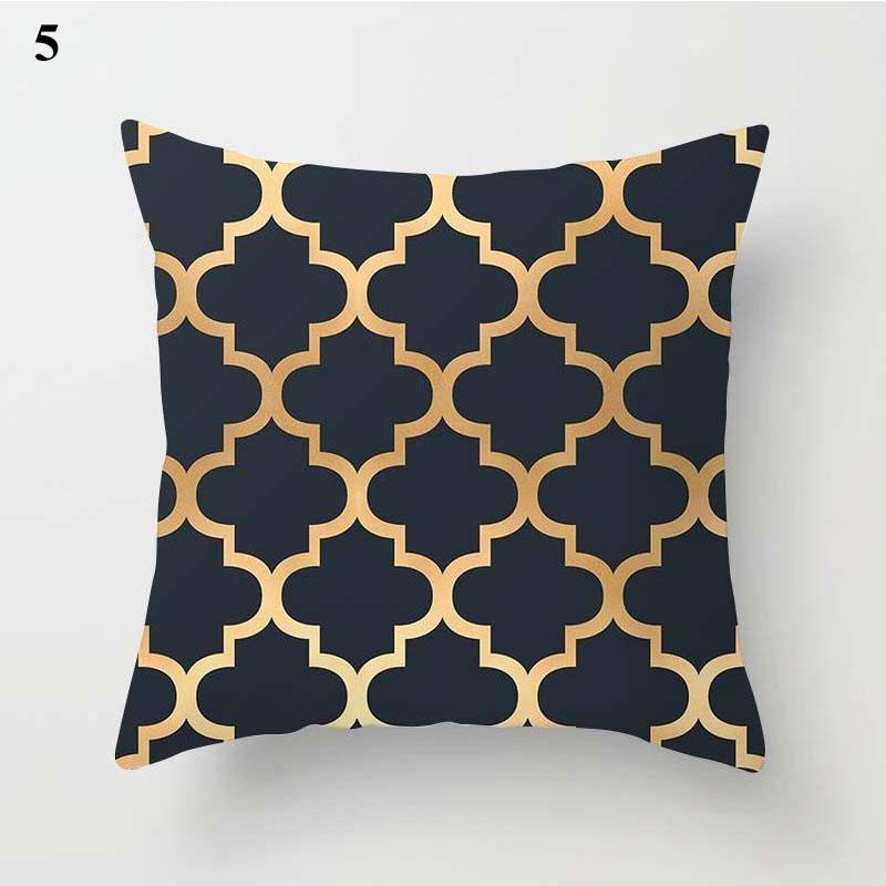 gold patterned cushions