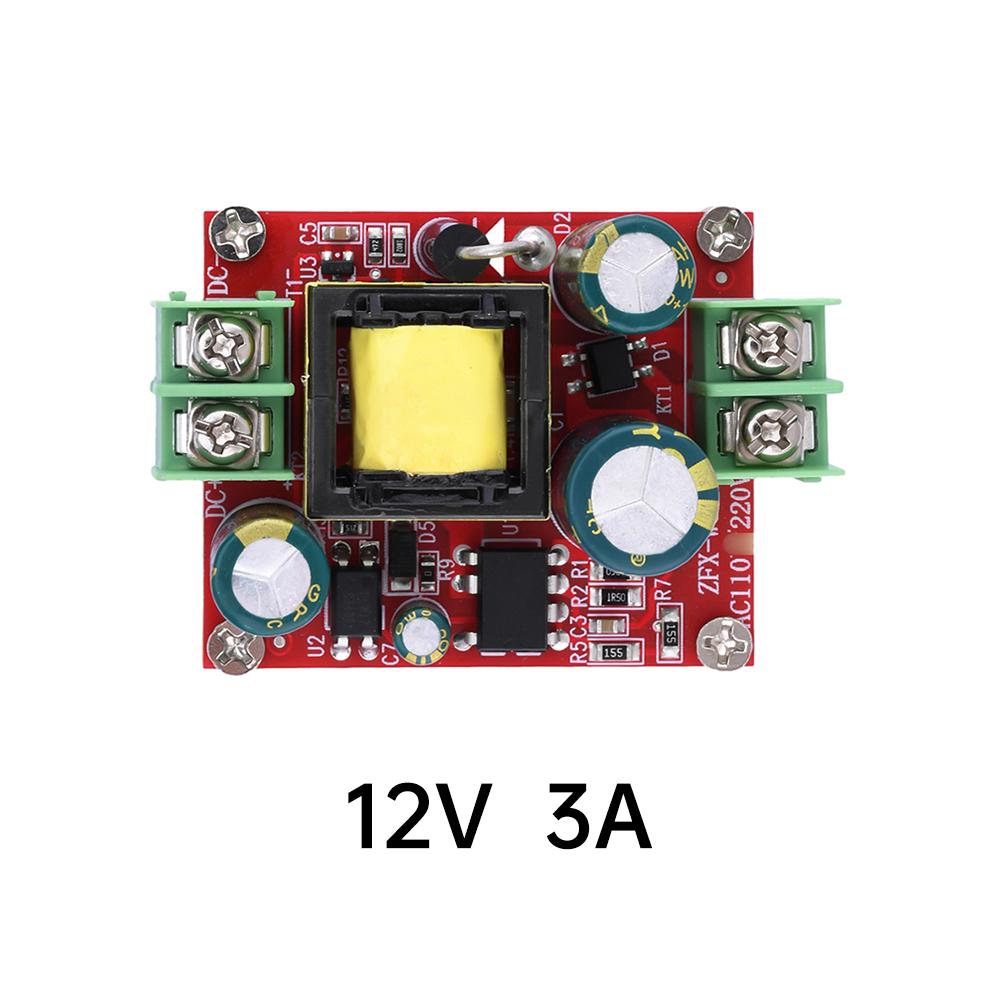 AC-DC Power Supply Module AC220V to DC12V24V/3A1.5A 36W Buck Regulator Module Switching Power Supply Board 36W