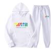 Men's Women's Hoodie Sweatpants 2-piece Sports Set Casual 16 Color Print