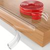 Transparent Silicone Corner Protector, Pre Bonded Thick Soft Transparent Edge Protection Strip, Used for Cabinets, Tables, and Drawers, Kitchen Safety