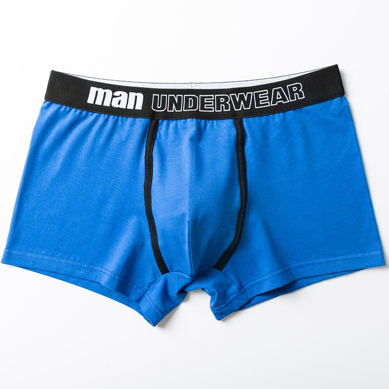 Men's Mid-Rise Pure Cotton Breathable Boxer Briefs - Youth Sports Trendy Style