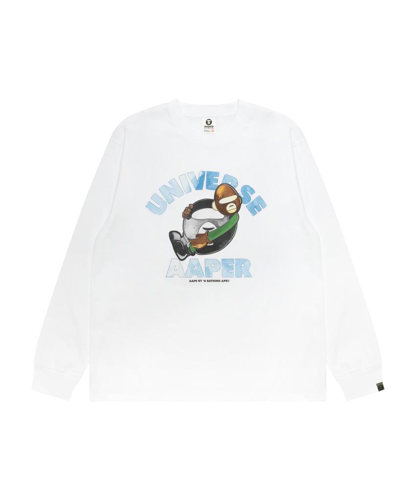 Eipeu Aaper Graphic Long Sleeve T-Shirt White / Aapltm1820Xxqwhx
