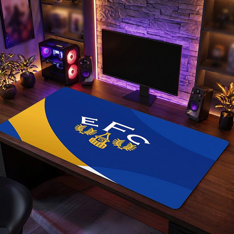 Tappetino per Mouse Grande Stampa Calcio Everton, Tappetino Esteso Antiscivolo per Scrivania da Gioco per Ufficio Casa
