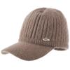 Herbst- und Winterwarme Mütze Damen Strickwolle Mode Baseballkappe Verdickte Freizeitmütze